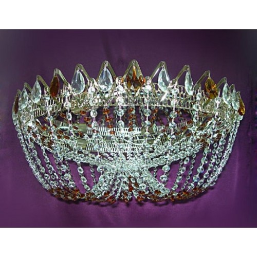 Люстра Водоворот Элит-Купол Цветной в Подольске Гусь Хрустальный