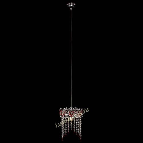 Барная люстра Астра №1 оптикон Красная в Подольске Гусь Хрустальный