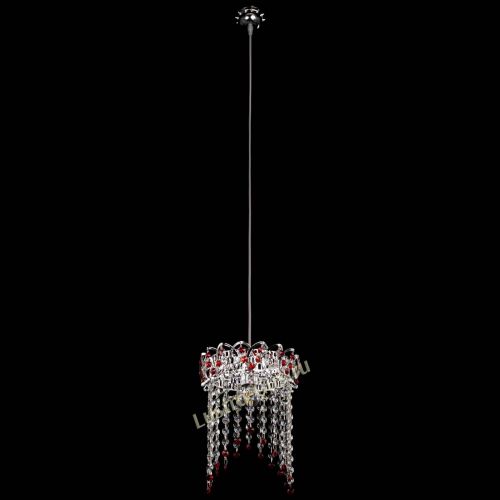 Барная люстра Астра №1 оптикон Красная в Подольске Гусь Хрустальный