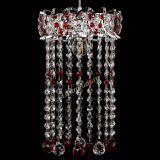 Барная люстра Астра №1 шар 30 длинная Красная в Подольске