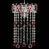 Барная люстра Астра №1 шар 30 длинная Красная в Подольске