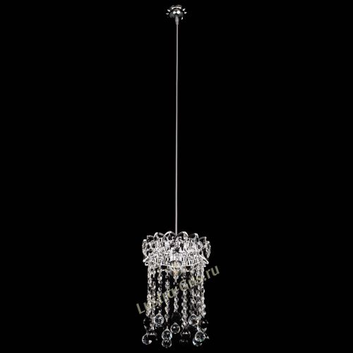 Барная люстра Астра №1 шар 30 черная в Подольске Гусь Хрустальный