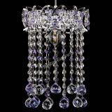 Барная люстра Астра №1 шар 30 фиолетовая в Подольске Барная люстра Астра №1 шар 30 фиолетовая в Подольске