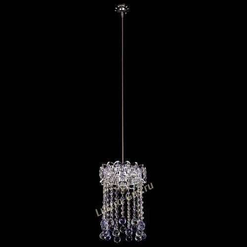 Барная люстра Астра №1 шар 30 фиолетовая в Подольске Гусь Хрустальный