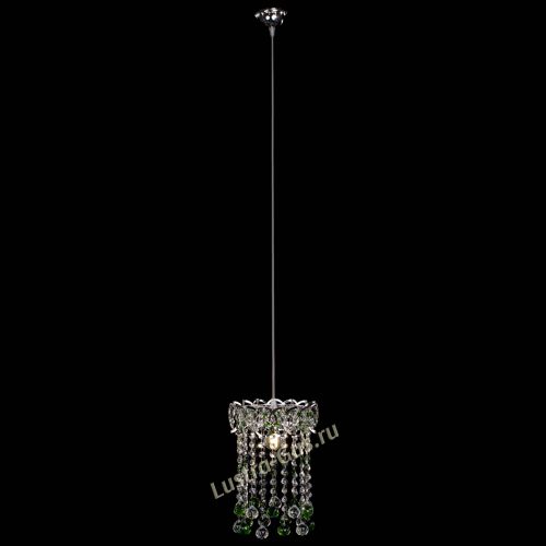 Барная люстра Астра №1 шар 30 зеленая в Подольске Гусь Хрустальный