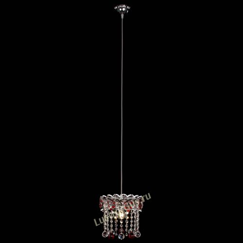 Барная люстра Астра №1 шар красная в Подольске Гусь Хрустальный