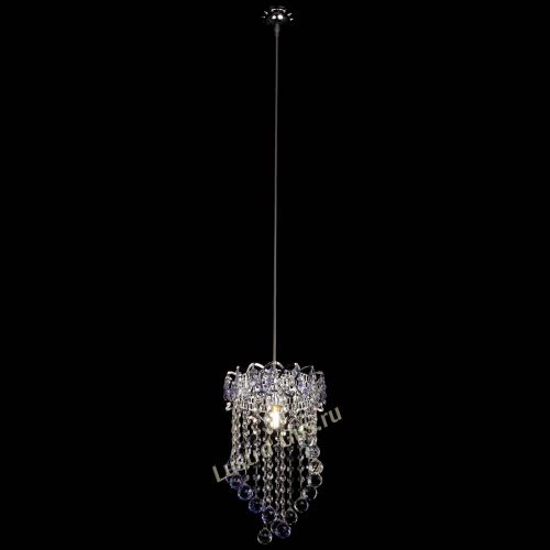 Барная люстра Астра №1 Сигма фиолетовая в Подольске Гусь Хрустальный