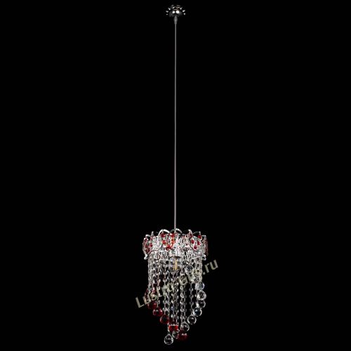 Барная люстра Астра №1 Сигма красная в Подольске Гусь Хрустальный