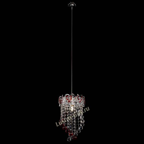 Барная люстра Астра №1 Сигма красная в Подольске Гусь Хрустальный