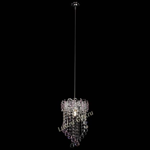 Барная люстра Астра №1 Сигма розовая в Подольске Гусь Хрустальный