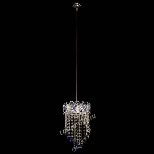 Барная люстра Астра №1 Сигма синяя в Подольске Гусь Хрустальный