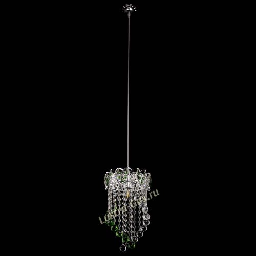 Барная люстра Астра №1 Сигма зеленая в Подольске Гусь Хрустальный