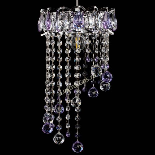 Барная люстра Астра №1 винтаж Фиолетовая в Подольске Гусь Хрустальный