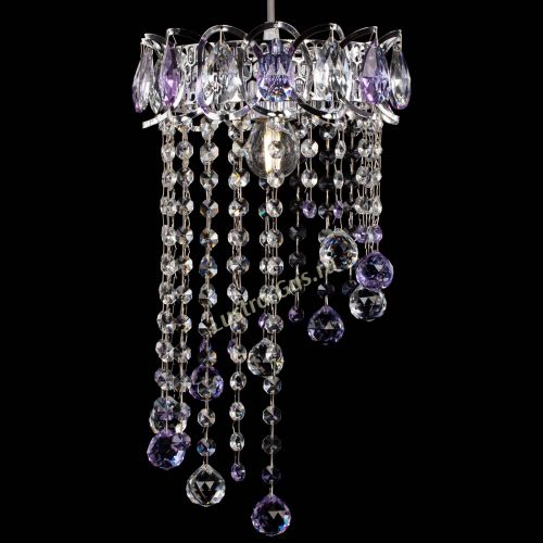 Барная люстра Астра №1 винтаж Фиолетовая в Подольске Гусь Хрустальный