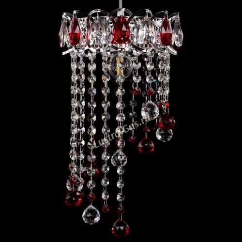 Барная люстра Астра №1 винтаж Красная в Подольске Гусь Хрустальный