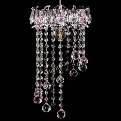 Барная люстра Астра №1 винтаж Розовая в Подольске Гусь Хрустальный