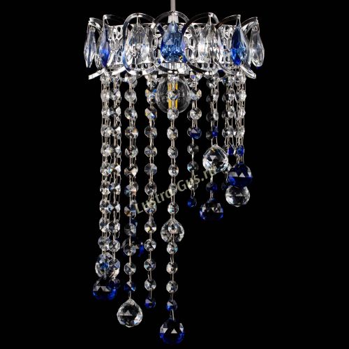 Барная люстра Астра №1 винтаж Синяя в Подольске Гусь Хрустальный