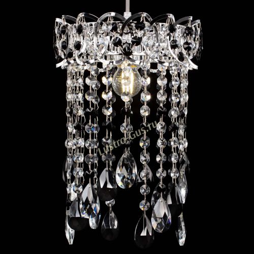 Барная люстра Астра №1 журавлик Черная в Подольске Гусь Хрустальный