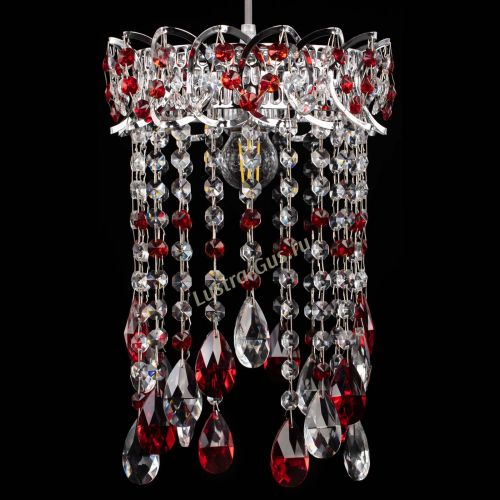 Барная люстра Астра №1 журавлик Красная в Подольске Гусь Хрустальный