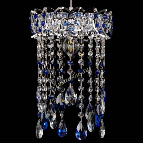 Барная люстра Астра №1 журавлик Синяя в Подольске Гусь Хрустальный