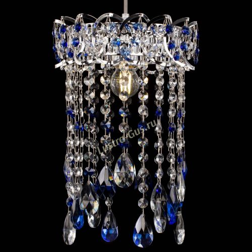 Барная люстра Астра №1 журавлик Синяя в Подольске Гусь Хрустальный