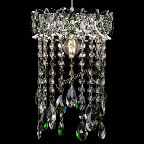 Барная люстра Астра №1 журавлик Зеленая в Подольске Гусь Хрустальный