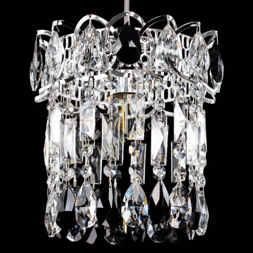 Барная люстра Астра №1 черная в Подольске Гусь Хрустальный