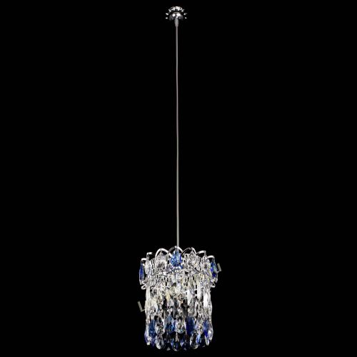 Барная люстра Астра №1 синяя в Подольске Гусь Хрустальный