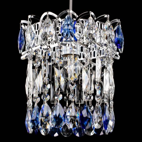 Барная люстра Астра №1 синяя в Подольске Гусь Хрустальный