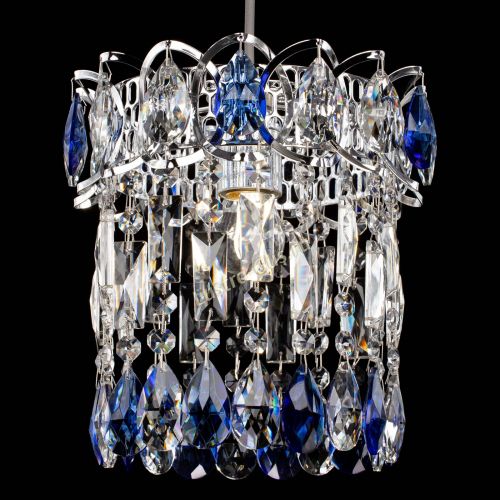 Барная люстра Астра №1 синяя в Подольске Гусь Хрустальный