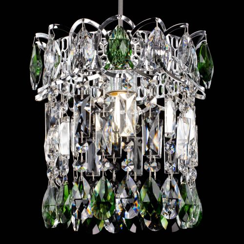 Барная люстра Астра №1 зеленая в Подольске Гусь Хрустальный