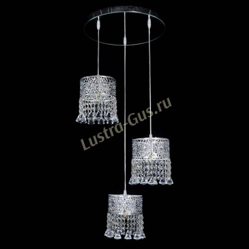 Барная люстра Восток №3 с зеркалом в Подольске Гусь Хрустальный