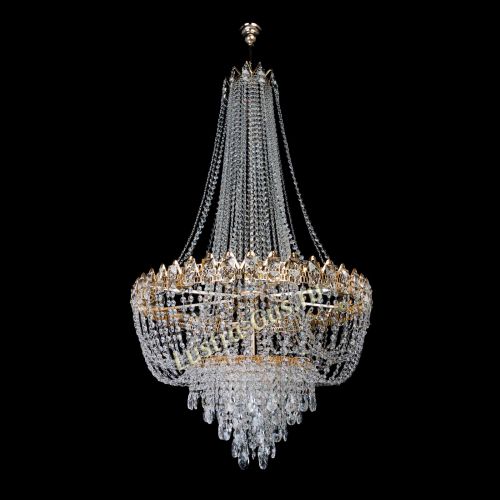 Люстра Екатерина большая с подвесом в Подольске Гусь Хрустальный