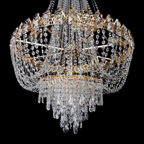 Люстра Екатерина большая с подвесом в Подольске Гусь Хрустальный