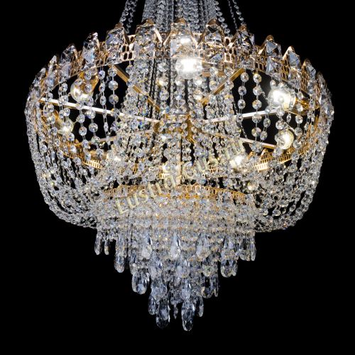 Люстра Екатерина большая с подвесом в Подольске Гусь Хрустальный