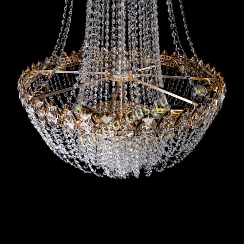 Люстра Екатерина большая с подвесом в Подольске Гусь Хрустальный