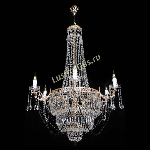 Люстра Елизавета Венеция черная в Подольске Гусь Хрустальный
