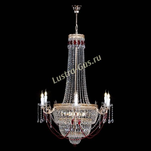 Люстра Елизавета Венеция красная в Подольске Гусь Хрустальный