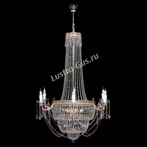 Люстра Елизавета Венеция розовая в Подольске Гусь Хрустальный
