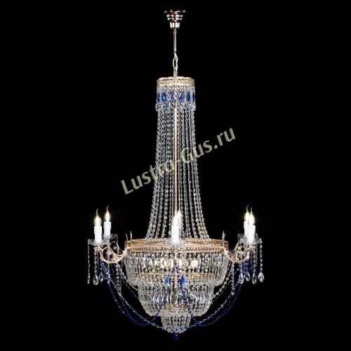 Люстра Елизавета Венеция синяя в Подольске Гусь Хрустальный