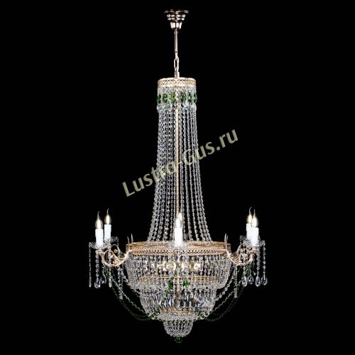 Люстра Елизавета Венеция зеленая в Подольске Гусь Хрустальный