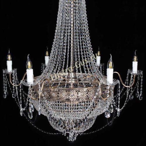 Люстра Елизавета Восток черная в Подольске Гусь Хрустальный