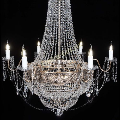 Люстра Елизавета Восток черная в Подольске Гусь Хрустальный