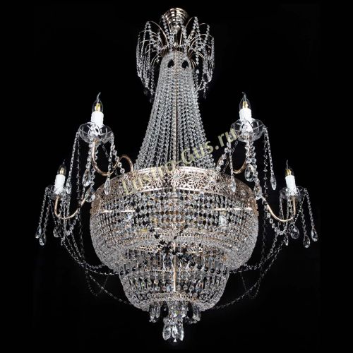 Люстра Елизавета Восток черная в Подольске Гусь Хрустальный