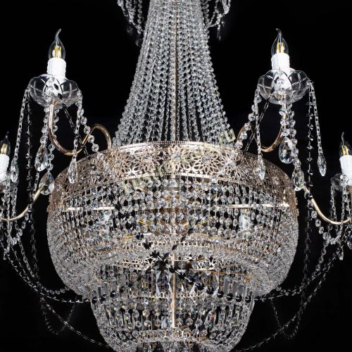 Люстра Елизавета Восток черная в Подольске Гусь Хрустальный