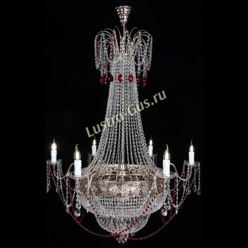 Люстра Елизавета Восток красная в Подольске Гусь Хрустальный