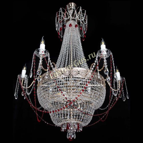 Люстра Елизавета Восток красная в Подольске Гусь Хрустальный