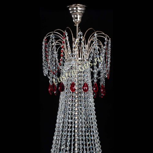 Люстра Елизавета Восток красная в Подольске Гусь Хрустальный