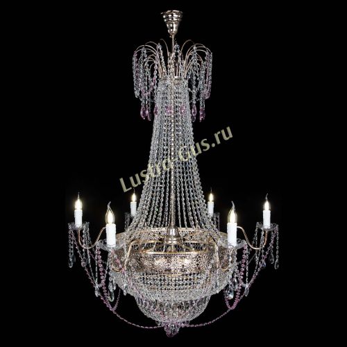 Люстра Елизавета Восток розовая в Подольске Гусь Хрустальный