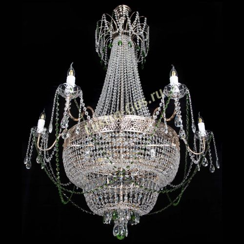 Люстра Елизавета Восток зеленая в Подольске Гусь Хрустальный
